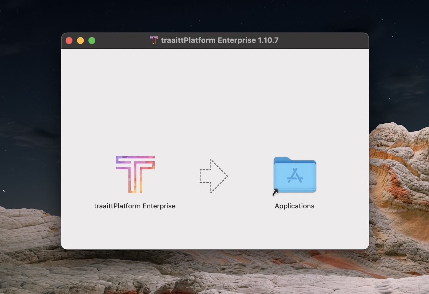 Screenshot of mac installer
